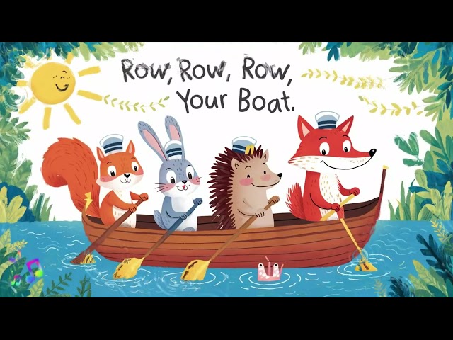 Row Row Row Your Boat Song | 001 | Nursery Rhymes | Kids Songs | For Baby 0-2 Year - BabyMelon