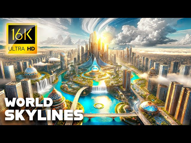 Drone Tour of the World's Most Beautiful Skylines in 16K VIDEO ULTRA HD