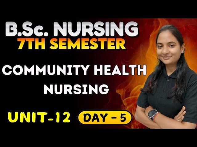 Demo Class - Community health nursing in hindi | bsc nursing 7th sem 2025 | bsc nursing 2025