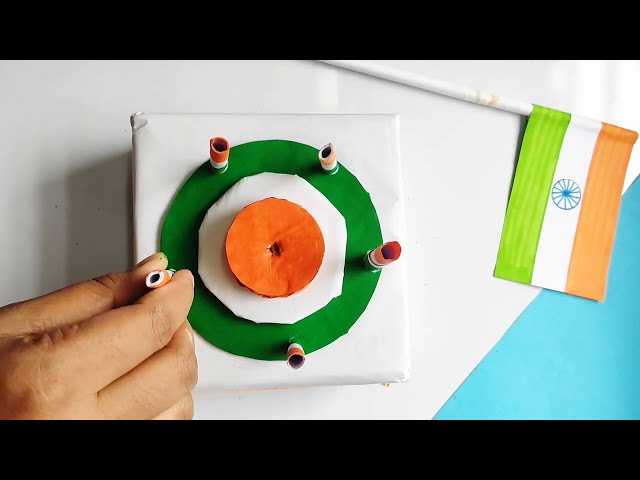 Indian Flag making easy | Handmade India Flag easy way | National Flag of India step by step