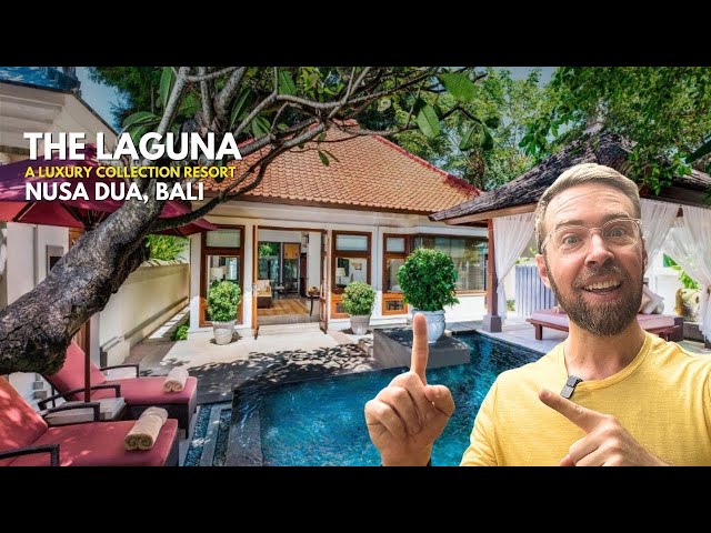 BEST Hotel in Nusa Dua Bali: The Laguna Luxury Collection Lobby + Gym + Beach