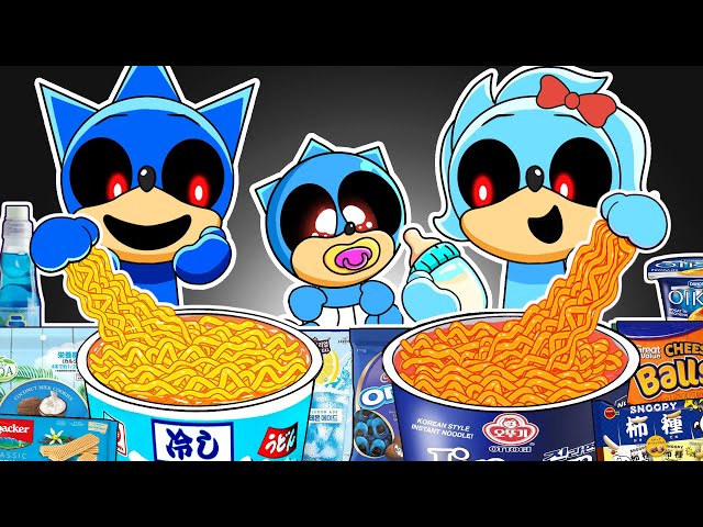 Incredibox Sprunki - Sonic Family Horror Versions Convenience Store Food Mukbang Animation | ASMR