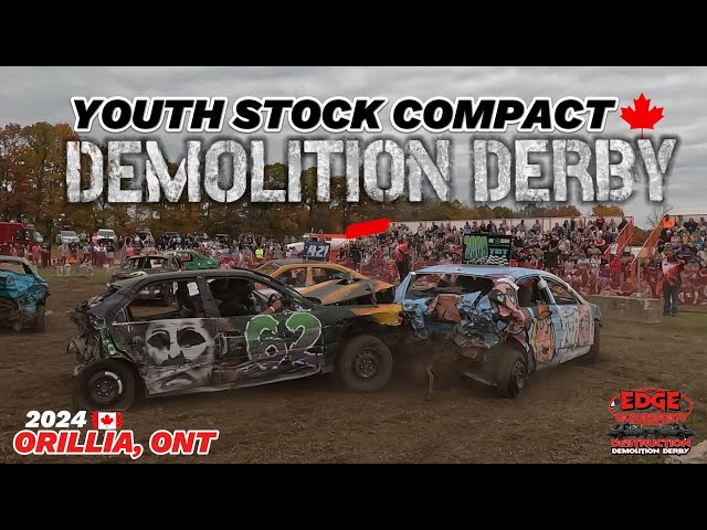 Youth Stock Compact Demolition Derby- Orillia Ontario 2024 - Hosted by Edge Motorsports