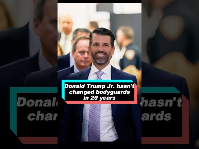 No wonder Donald Trump Jr. hasn't changed bodyguards in 20 years—only they can tolerate his three