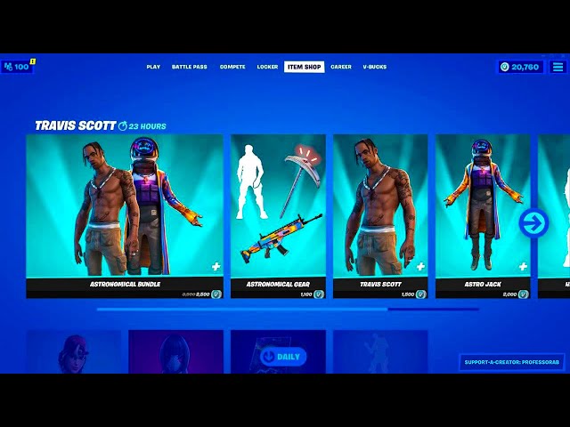 🔴Fortnite Item Shop Countdown Live! New Skins And Emotes Today Travis Scott Coming Back !Giveaway