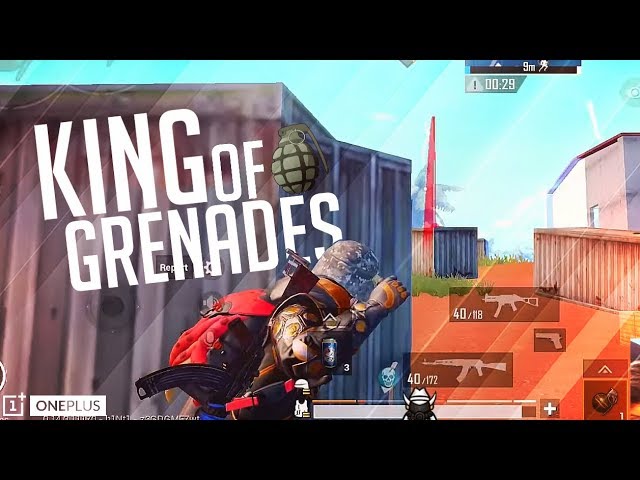 THE GRENADE KING   (")    | Pubg Mobile | Powered by- OnePlus