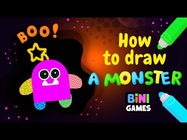 Halloween | How to draw a monster