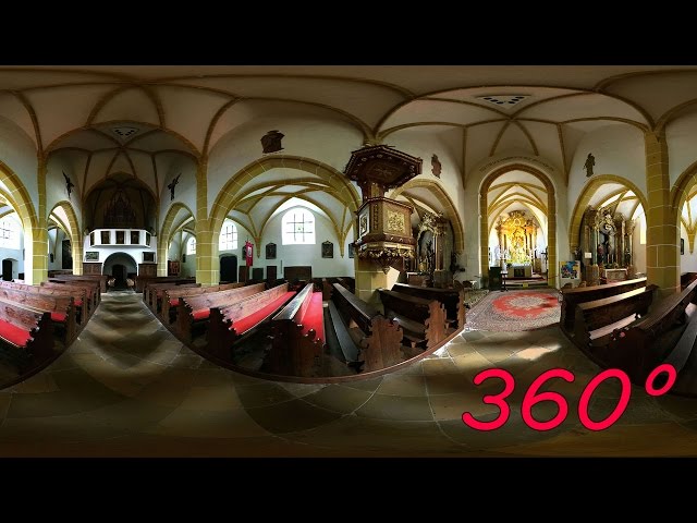 360 degree panorama video of the church of Maria Anzbach/Austria