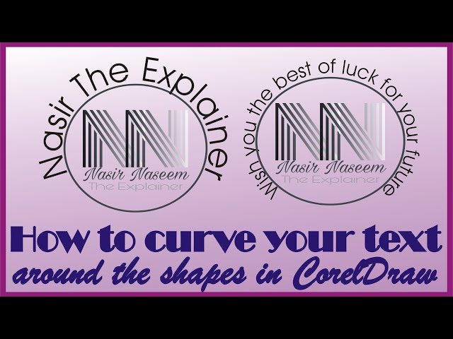 How to wrap and curve your text over different shapes using CorelDraw?