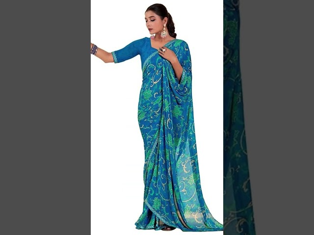 Women's Georgette Floral Printed Saree