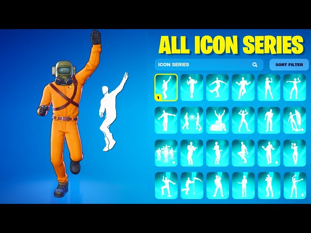 ALL FORTNITE ICON SERIES DANCE & NEW TIKTOK EMOTES (Chapter 5 Season 3)