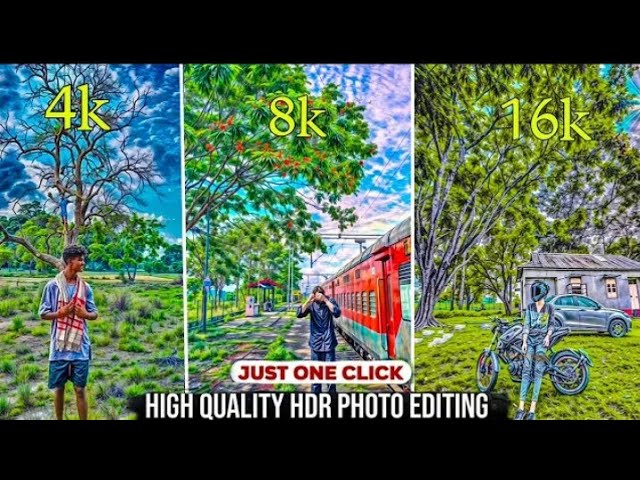 #Trending 4k 8k 16k  Viral High Quality HDR Photo Editing Tutorial Instagram trending photo editing