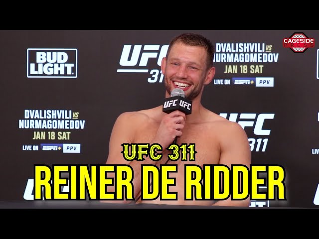 Reiner de Ridder Ready to Party in LA, Wants Top 5 Opponent After Stopping Holland | UFC 311