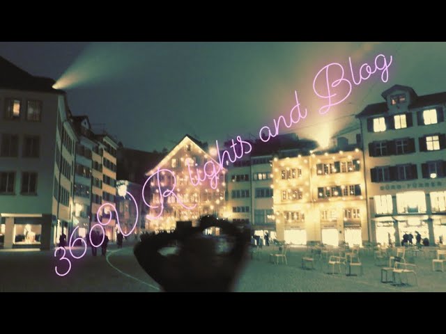 VR 360 Video on thanksgiving day in zürich celebrates the shopping night at Bahnhofstrasse