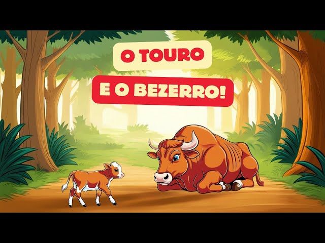 O Touro e o bezerro - Desenho infantil