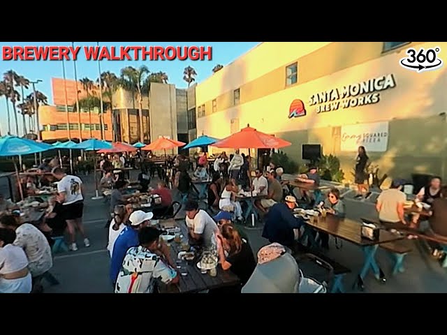 Santa Monica Brew Works Quick Walk-through Brewery Taproom Immersive 360° Virtual Reality VR Video