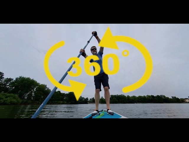 Oddly satisfying - paddle-boarding in 360˚  #360