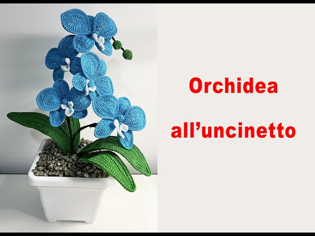 Orchidea all'uncinetto