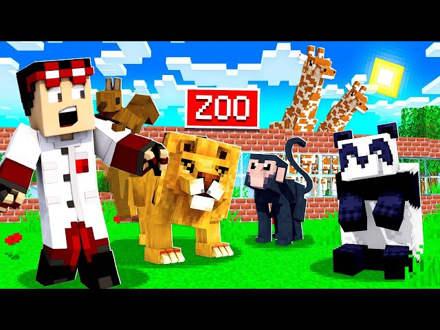 JE CONSTRUIS un ZOO dans MINECRAFT ! (Animaux)