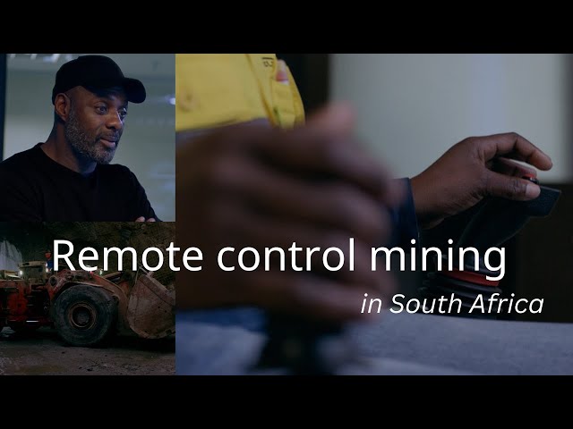 Idris Elba visits a modern gold mine in South Africa