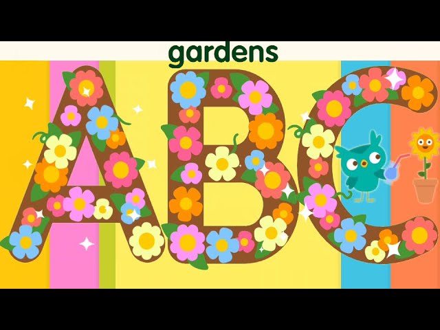 Sago Mini School Gardens - Learning to Tracing ABC in the Gardens