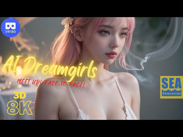 Goddess of Smoke, AI Dreamgirls in 8K 3D VR180 - meet them up close, face-to-face!