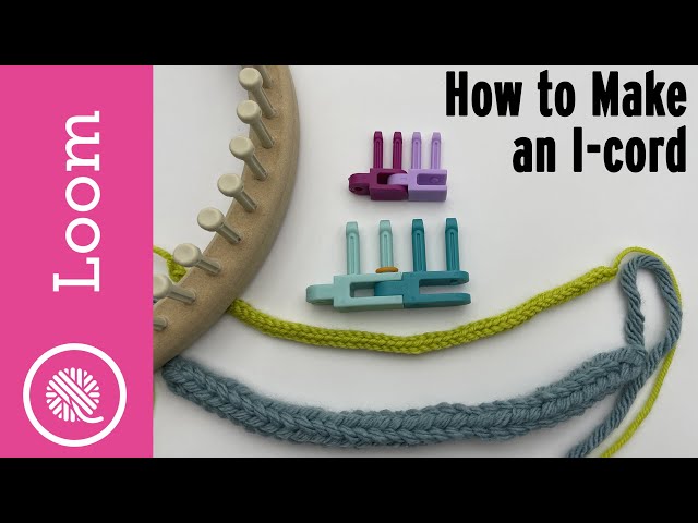 3 stitch Loom Knit i-cord (Right and Left Handed)