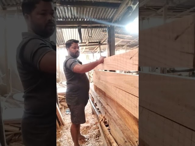 Sanjit Mandal is live wood working