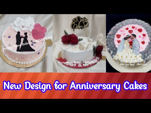 New Design For Anniversary Cakes#thegoodcheffhappy#trending#beautifulcakedesign#cake#designercake