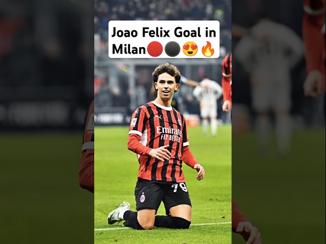 Joao Felix goal in Ac Milan😍 #joãofélix #acmilan #football #shorts