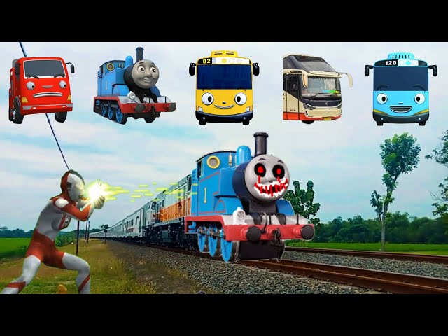 tebak gambar lucu kereta api cc206 babarandek kereta thomas,tayo,buldhozer,lani bus ramah