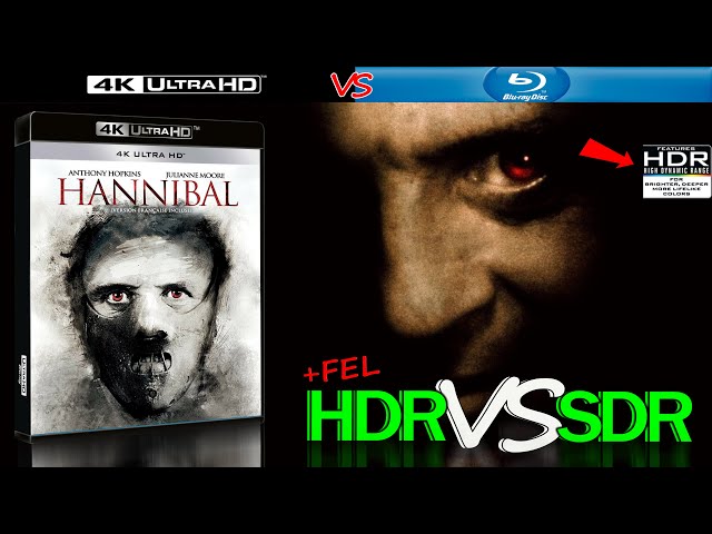 Hannibal 2001 HDR ANALYSIS 4K Blu Ray vs 1080p BD SDR 100nits #TRUE_DIFFERENCE #WATCH_IN_HDR