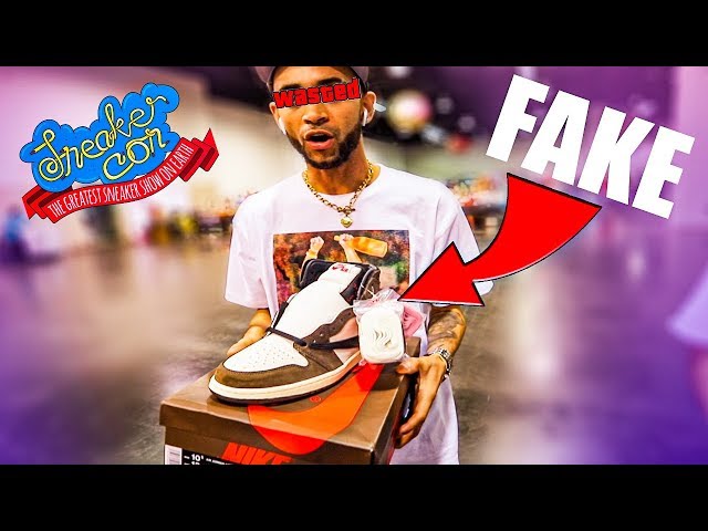 EXPOSING FAKE Travis Scott 1 At SNEAKER CON LA