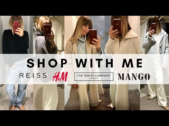 SHOP WITH ME | H&M, MANGO, THE WHITE COMPANY AND REISS | Knitwear Edition