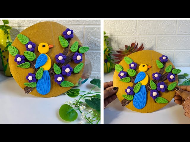 DIY Wall Hanging With Clay // Easy Room Decor idea // Clay Craft