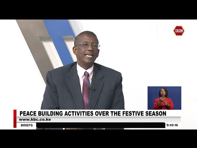 Peace Building Activities over the Festive Season