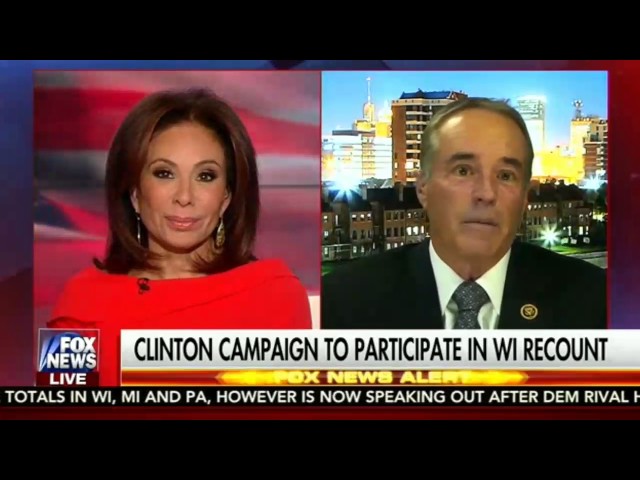 Justice w/ Judge Jeanine| Nov 26, 2016| The Road to Pres-Elect Trump's Victory| Election Recount