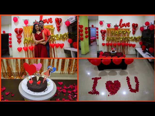 Wedding Anniversary  Decoration  Ideas at Home||Romantic  Room Decor Ideas