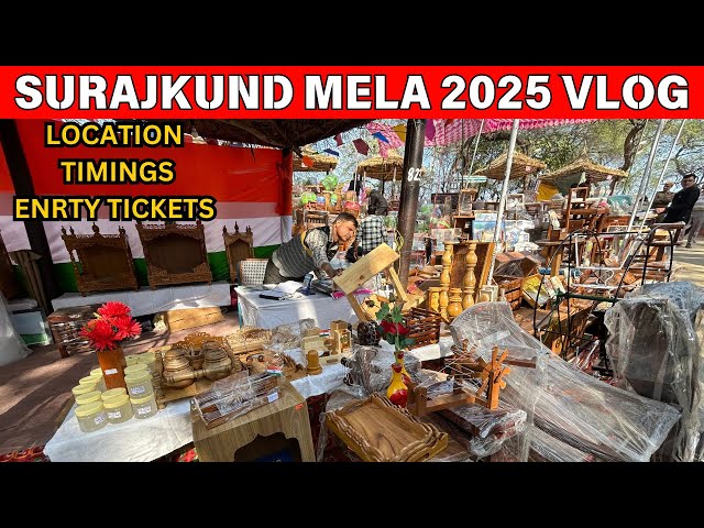 Surajkund mela 2025 letest video / first video of Surajkund mela Faridabad mela 2025 Surajkund vlog