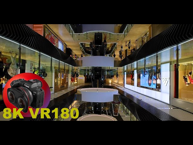 SPACESHIP SHOPPING CENTER or just wild architecture 8K 4K VR180 3D (Travel Videos ASMR Music)