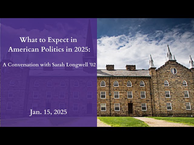 What to Expect in American Politics in 2025: A Conversation with Sarah Longwell ’02