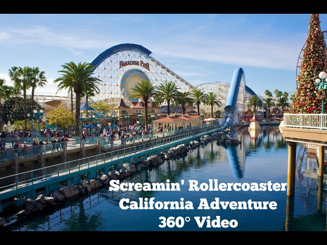 Disneyland California Adventures - Screamin' Rollercoaster in 360°