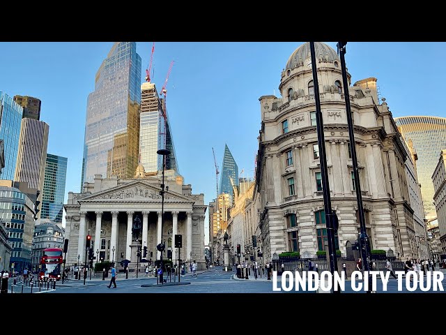 England, City of London August Walking Tour | Liverpool Street | Hidden Streets in City of London