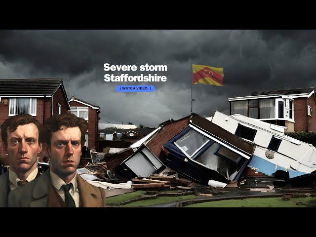 The strongest storm is wreaking havoc in Staffordshire and Nottinghamshire!Dozens of homes affected!