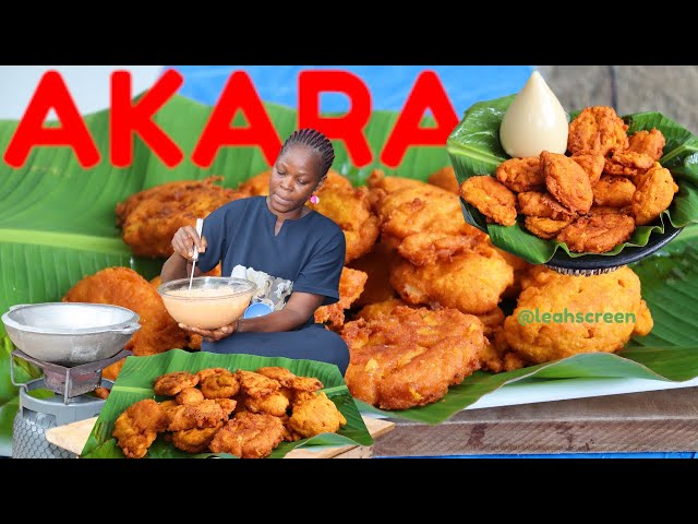 HOW TO MAKE  NIGERIAN FRYING  AKARA ELEPO RECIPE (Beans Cake) Akara Acaraje & Koose Recipes...#food