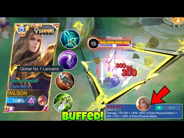 FINALLY BUFFED LANCELOT IS BACK TO THE META WITH THIS NEW 1SHOT BUILD & EMBLEM!! (WTF DAMAGE?!😱)