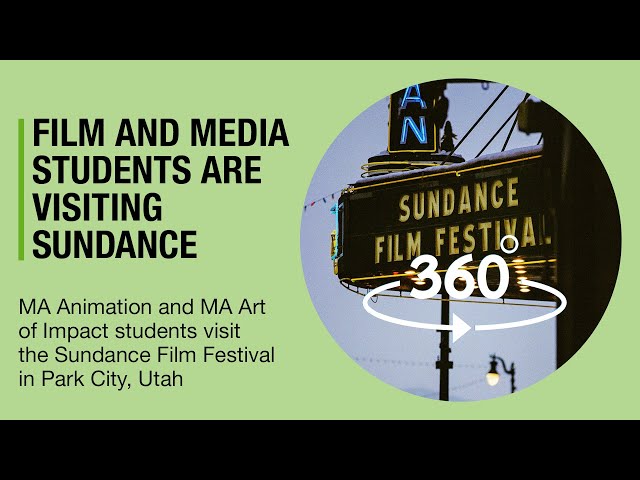 Masters students from Art of Impact + Animation @ Sundance Film Festival