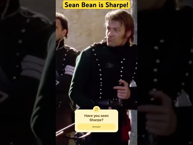 Sean Bean stars as Sharpe! A British rifleman who rises through the ranks!