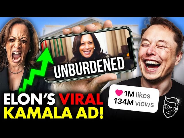 Elon Musk BREAKS Internet With Hysterical Ad TORCHING Kamala, Goes VIRAL! Libs in Total MELT DOWN 🤣