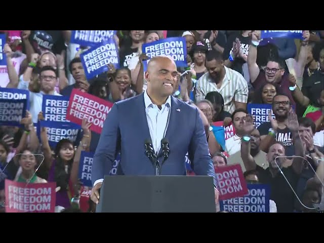 Collin Allred joins Kamala Harris for Houston rally - FULL SPEECH